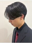 MEN’S HAIR/フェザーパーマ/刈り上げセンターパート/群馬高崎
