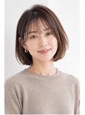 シースルーバングショートボブ