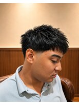 ヘアーズ ゼノン 天王寺ミオプラザ館店(HAIR'S ZENON) 爽やかフェード×束感メンズショート