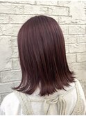 ラベンダーピンクベイビーピンク外ハネボブ7075