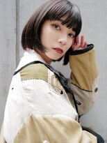 アレンヘアー 池袋店(ALLEN hair) 黒髪大人ワンカールボブ×厚めバング