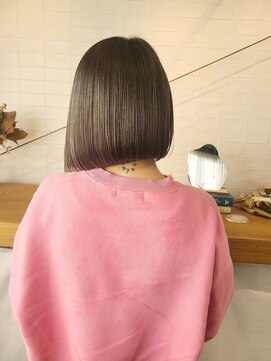 キーン 立川店(keen) 【keen×武田】　ぷつっとカット　グレージュボブ