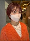 コーラルオレンジ×ナチュラルショート【本多身和子】