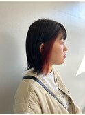 松山市/20代/30代/40代/黒髪×インナーカラー