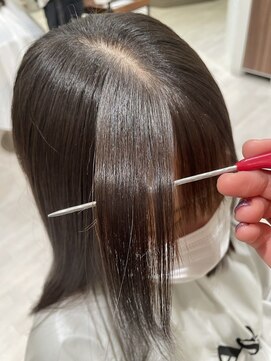 アッシュ 清瀬店(Ash) 【気分爽快】ツヤ前髪縮毛