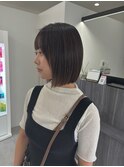 顎下切りっぱなしボブ【新村/PLAISIR/草加】