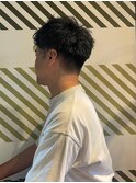 働く男の毛流れパーマ ビジネスマン/アップスタイル#3