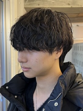 バイフィフス 原宿/表参道(by fifth) メンズ束感波巻きスパイラルパーマツイストスパイラルパーマ原宿