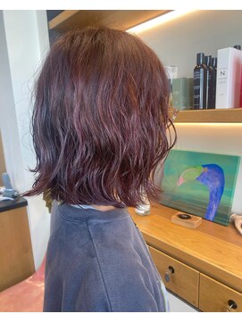 シェル(SHEL) ふわっとピンクボブヘア