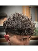 <理容室>バーバー パーマ フェード スペインカール刈り上げ