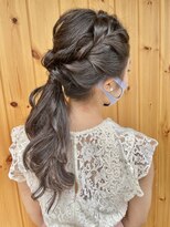 ブゾン(buZon)&nbsp;編み込みポニーテール