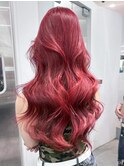 くびれヘアロング顔周りレイヤー韓国ヘア_ba527431