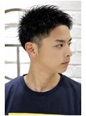 刈り上げツーブロックアップバングソフトモヒカン