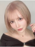 ミルキーボブ 表参道 ブリーチカラー