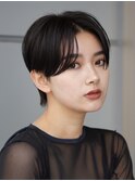 表参道切りっぱなしボブミディアムボブグレージュカラー40代50代
