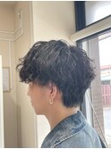 波巻きパーマ