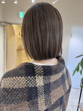 センジュ 武蔵小杉(SENJYU) ★髪質改善★ショートボブ韓国丸みショートカットミルクティー