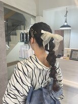 ハイル(KHAIR)&nbsp;西田愛莉/ゆるふわ編みおろし/浴衣ヘアアレンジ