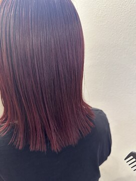 ニキ ヘアー ネイル 子安店(niki hair, nail) ボブ×ボルドー