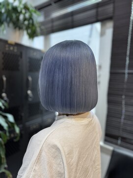 ヴァイス 渋谷店(VAICE) ボブ/ハイトーンカラー/マリンブルー