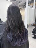 ブリーチインナーバレイヤージュグラデーションカラー夕貴
