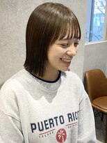 ラミエバイメルト 下北沢(lamie by melt) 花田/ボブレイヤーカットオリーブベージュ下北沢韓国グレージュ