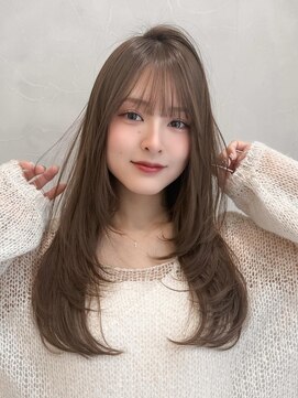 アグノス 青山(Agnos) 愛されうる艶髪シースルーバングモテ髪うるツヤこなれヘア