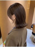 オリーブブラウン × ブツっと外ハネボブ