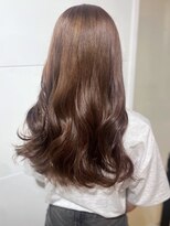 カミラボ(KAMI LABO) ベージュカラー 髪質改善 艶カラー 巻き髪ロング ハイトーン