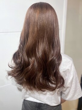 カミラボ(KAMI LABO) ベージュカラー 髪質改善 艶カラー 巻き髪ロング ハイトーン
