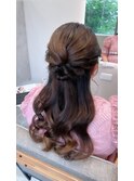 ヘアセット/ハーフアップ/ヘアアレンジ/髪質改善トリートメント