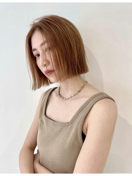 リン 原宿(RiN.) ボブ切りっぱなしボブワイドバングワンレンボブフレンチボブ
