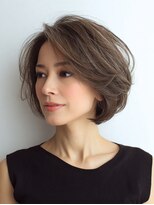 Heart's美人設計と白髪ぼかし専門店 青山表参道店 脱白髪染め/ショートヘア【ハーツ】&nbsp;白髪ぼかし脱白髪染め似合わせショートボブ40代50代60代