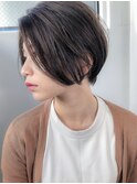 小顔前髪×ココアブラウン×大人かわいい×フリンジウェーブ