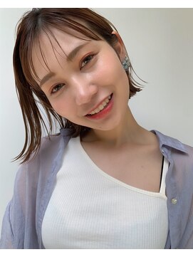センス(SENSE) 【自由が丘SENSE】耳掛け外はねボブ×シースルーバング