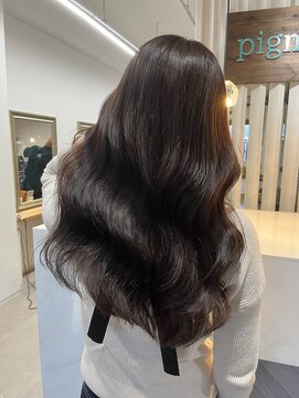 ピグメント(pigment) ピンクブラウンレイヤーカット