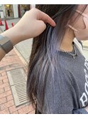 インナーカラー/ハイトーンカラー/ブルージュ/20代/30代