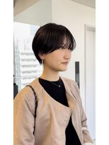 イヴォークトーキョーオーサカ(EVOKE TOKYO osaka)&nbsp;マッシュ 丸おしゃれ シースルーバング 耳かけ ショート 可愛い