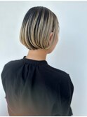 ミニボブ/アッシュホワイト/アンブレラカラー