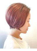 深みのあるピンクボブ【赤羽】