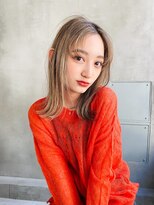 ロジッタ(ROJITHA) 【ROJITHA原宿表参道】外ハネミディ×キャメルベージュ