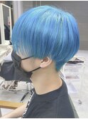 ブルーアッシュ/ネイビーブルーカラー/ブルーバイオレット/