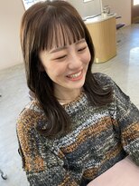 キュオンシア(CUEON. ciea)&nbsp;オン眉フルバング×オリーブベージュカラー