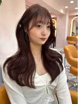 ボタン シブヤ(VOTAN SHIBUYA) 韓国ヘア/顔まわりカット/くびれヘア/前髪あり