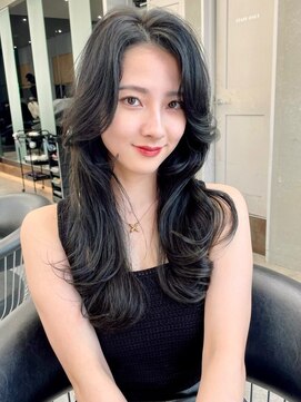 ロンド メリー 大宮(Lond merry) イメチェン外ハネボブ美髪ワイドバング顔周りレイヤーカット