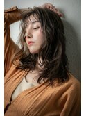 グレージュアッシュ波巻きカールエアリーロングw上尾20代30代