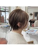 襟足すっきり耳かけショートボブ..~*＊.