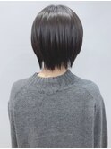 【松戸 岩口】黒髪つややかマッシュウルフショート