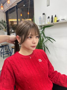 アイズ 横浜(IS) 横浜/顔周りカット/ブリーチなしベージュ