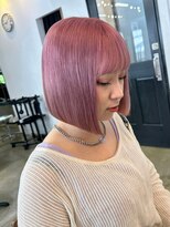 ゲーム 下北沢(GAME)&nbsp;ボブ白髪染め白髪ぼかしブリーチなしダブルカラー下北沢